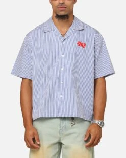 Carre Dice Club Button Up Shirt Pinstripe