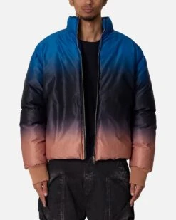 MNML Jupiter Ombre Puffer Jacket Blue/Pink