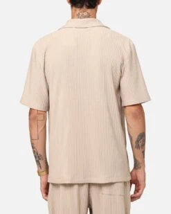 XXIII Pleated Button Up Shirt Tan -Culture Kings Shop 02051862 YT001 mens 00030