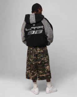 Loiter Speedway Fleece Jacket Black/Grey -Culture Kings Shop 02052117 YB006 mens 00030 137b4325 ac69 47f3 8176 55ea4f457f23