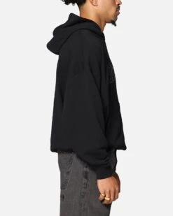 Saint Morta Cambronne Layered Boxy Hoodie Black/Black -Culture Kings Shop 02052222 YB015 mens 000040