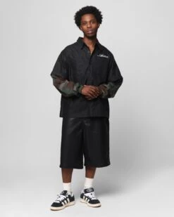 Loiter Art Studio Work Shirt Black/Camo -Culture Kings Shop 02052361 YB031 mens 00030