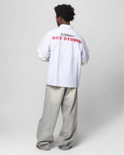 Loiter Art Studio Work Shirt Blue Stripe -Culture Kings Shop 02052361 YB575 mens 00040