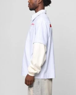 Loiter Art Studio Work Shirt Blue Stripe -Culture Kings Shop 02052361 YB575 mens 00060