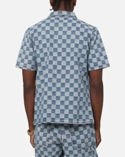 XXIII Checker Board Button Up Shirt Blue -Culture Kings Shop 02052571 YX001 mens 00030