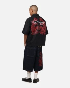 Ed Hardy Dragon Zip Shirt Black -Culture Kings Shop 02052708 YB001 mens 00030
