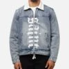 Saint Morta Gothic Distressed Denim Jacket Dirty Denim -Culture Kings Shop 02052736 YE234 mens 00010