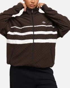 Adidas Monogram Track Top Jacket Dark Brown -Culture Kings Shop 02052816 YX564 womens 0060