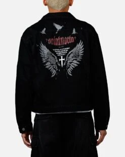Saint Morta Amorfati Denim Jacket Black Shadow