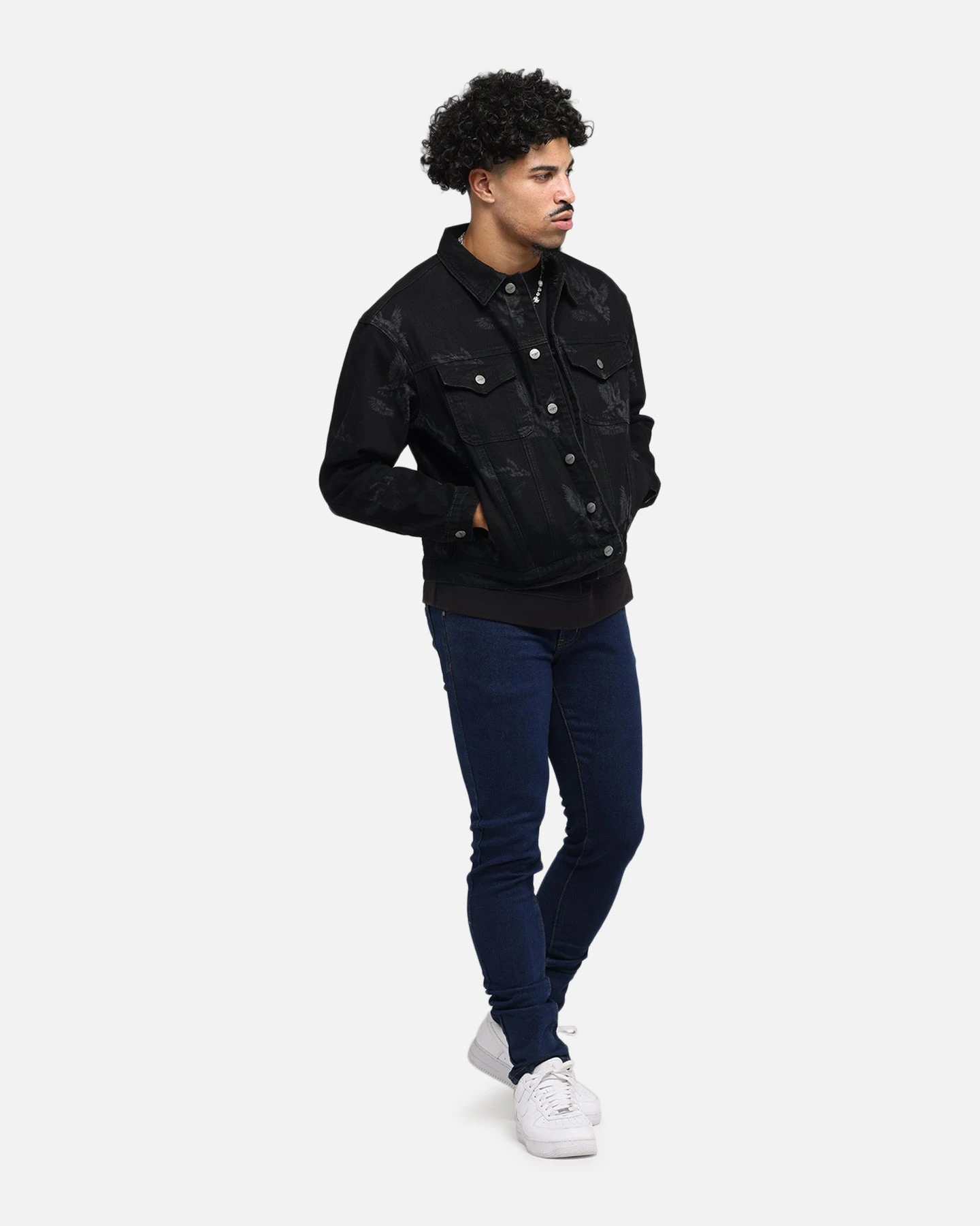 Saint Morta Doves Denim Jacket Black Shadow 4 Saint Morta Doves Denim Jacket Black Shadow - Image 2