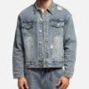 Saint Morta Trucker Denim Jacket Dirty Denim 2 Saint Morta Trucker Denim Jacket Dirty Denim -Culture Kings Shop 02052834 YE234 mens 0010