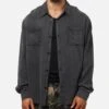 XXIII Acid Wash Button Up Over Shirt Washed Black 2 XXIII Acid Wash Button Up Over Shirt Washed Black -Culture Kings Shop 02052889 YW607 mens 00010