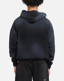 Saint Morta Manticore Boxy Hoodie Sunfade Black