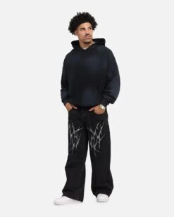 Saint Morta Manticore Boxy Hoodie Sunfade Black -Culture Kings Shop 02052942 YS946 mens 0040