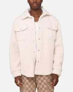 XXIII Shearling Fur Jacket Cream