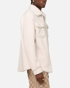 XXIII Shearling Fur Jacket Cream -Culture Kings Shop 02052957 YC600 mens 00040