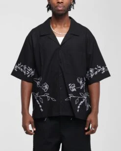 Carre Botanica Button Up Shirt Black