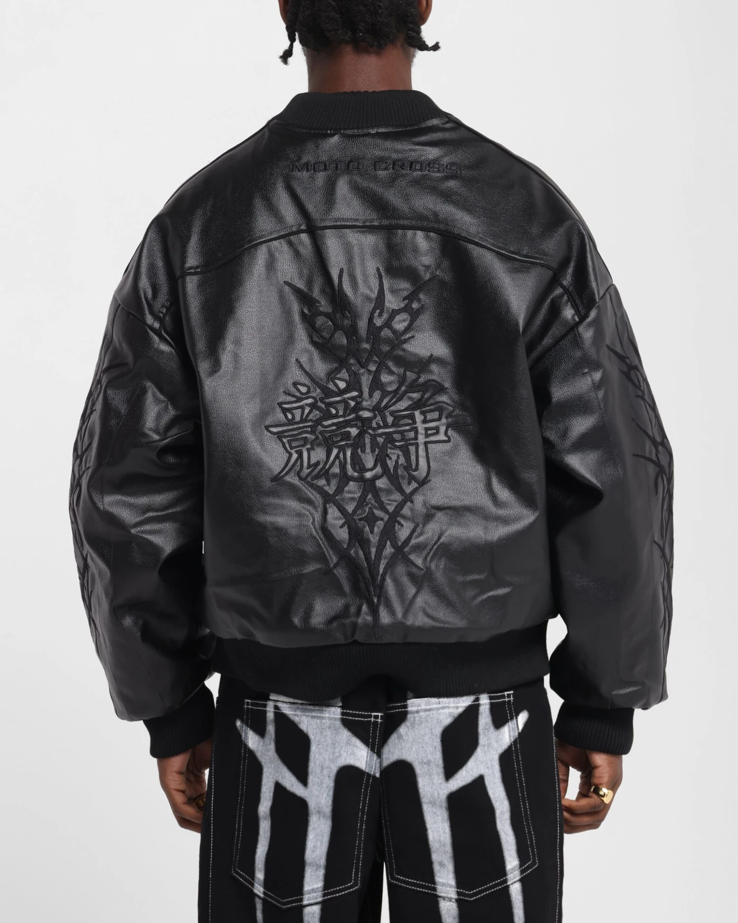 Loiter Tokyo Drift Vegan Leather Jacket Black 4 Loiter Tokyo Drift Vegan Leather Jacket Black - Image 2