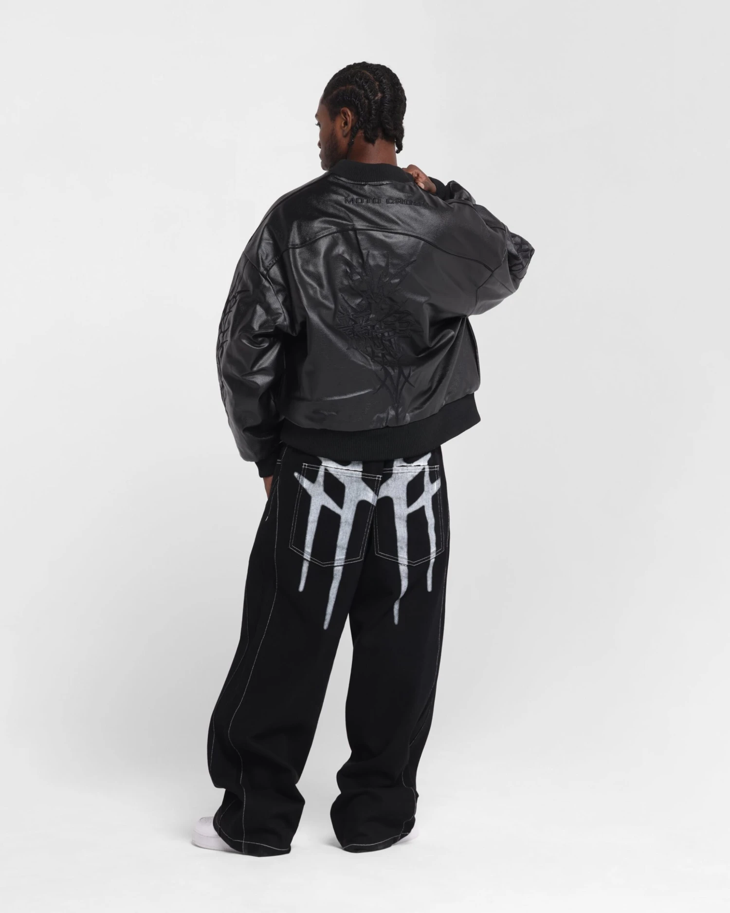 Loiter Tokyo Drift Vegan Leather Jacket Black 6 Loiter Tokyo Drift Vegan Leather Jacket Black - Image 4