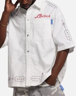 Loiter Western Button Up Shirt Cream -Culture Kings Shop 02053281 YC600 mens 00070