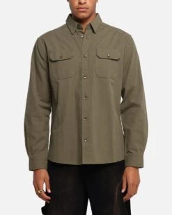 XXIII Slub Overshirt Khaki