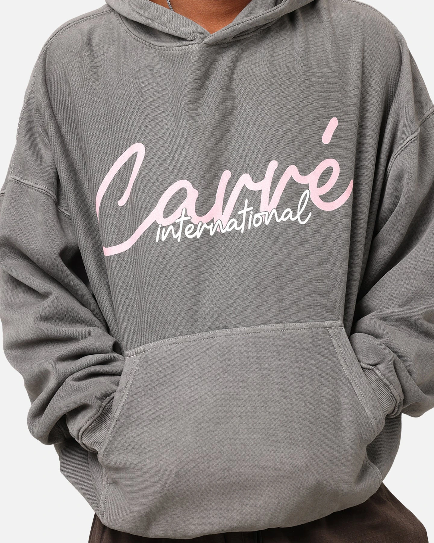 Carre International Script Hoodie Washed Charocal 8 Carre International Script Hoodie Washed Charocal - Image 6