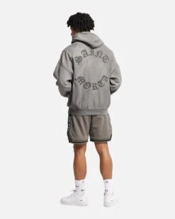 Saint Morta Mortal Boxy Hoodie Washed Charcoal -Culture Kings Shop 02053366 YC071 mens 0030