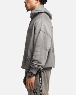 Saint Morta Mortal Boxy Hoodie Washed Charcoal -Culture Kings Shop 02053366 YC071 mens 0060