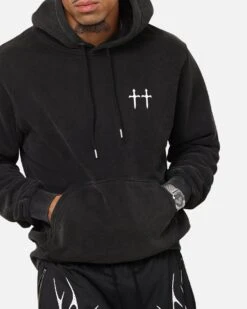 Saint Morta Ye Old Boxy Hoodie Vintage Black -Culture Kings Shop 02053370 YV013 mens 00080