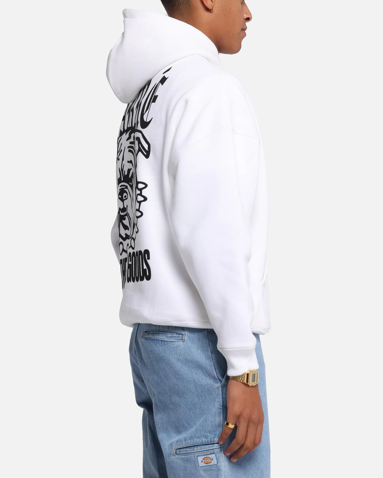 Carre Bulldog Hoodie White 7 Carre Bulldog Hoodie White - Image 5