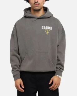 Carre Construction Hoodie Washed Charcoal -Culture Kings Shop 02053420 YC071 mens 0020