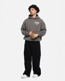 Carre Construction Hoodie Washed Charcoal -Culture Kings Shop 02053420 YC071 mens 0040