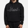 Saint Morta Cursive Boxy Hoodie Black -Culture Kings Shop 02053432 YB001 mens 0010