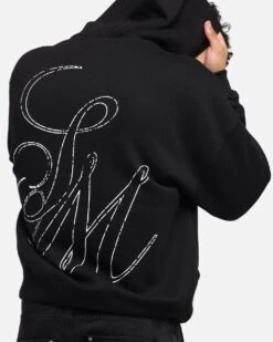 Saint Morta Cursive Boxy Hoodie Black -Culture Kings Shop 02053432 YB001 mens 0080