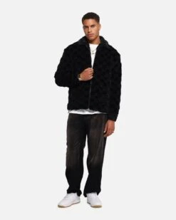XXIII Checkerboard Fur Jacket Black -Culture Kings Shop 02053662 YB001 mens 0070 dc2be7f5 4f92 4220 b34e e6bb38b8481e
