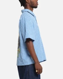 Ed Hardy Panther Button-Up Shirt Blue -Culture Kings Shop 02053775 YX001 mens 00050