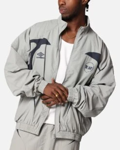 Boiler Room X Umbro Shell Track Jacket Grey -Culture Kings Shop 02053865 YQ001 mens 000070