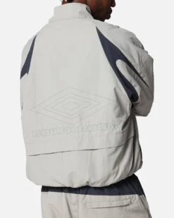 Boiler Room X Umbro Shell Track Jacket Grey -Culture Kings Shop 02053865 YQ001 mens 000080
