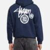 S Double Shawn Dot Zip Through Hoodie Washed Navy 2 S Double Shawn Dot Zip Through Hoodie Washed Navy -Culture Kings Shop 02053893 YW618 mens 0010