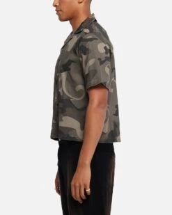 XXIII Washed Camo Button Up Shirt Camo -Culture Kings Shop 02054023 YC001 mens 0050