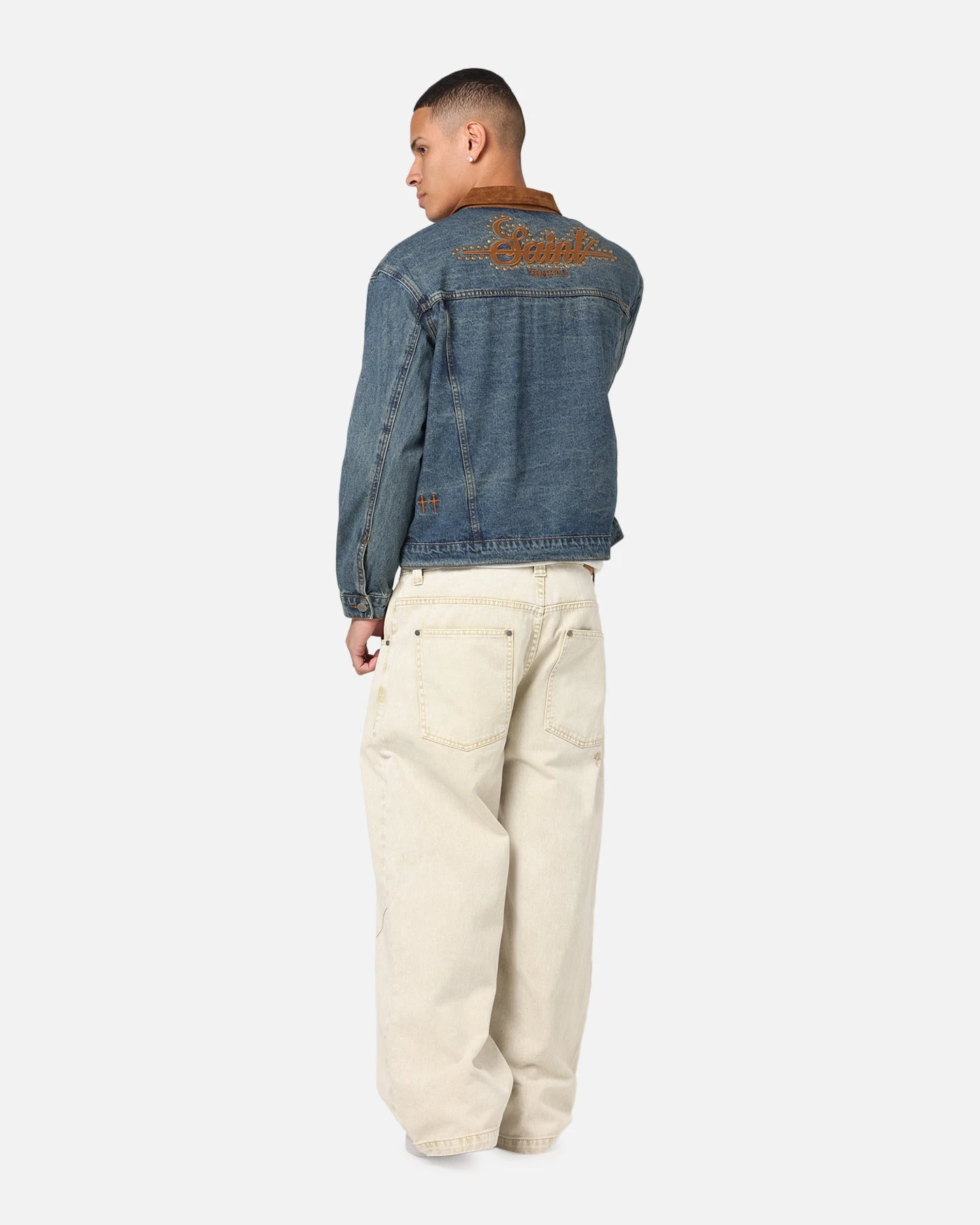 Saint Morta Rodeo Drive Denim Jacket Dirty Blue 5 Saint Morta Rodeo Drive Denim Jacket Dirty Blue - Image 3