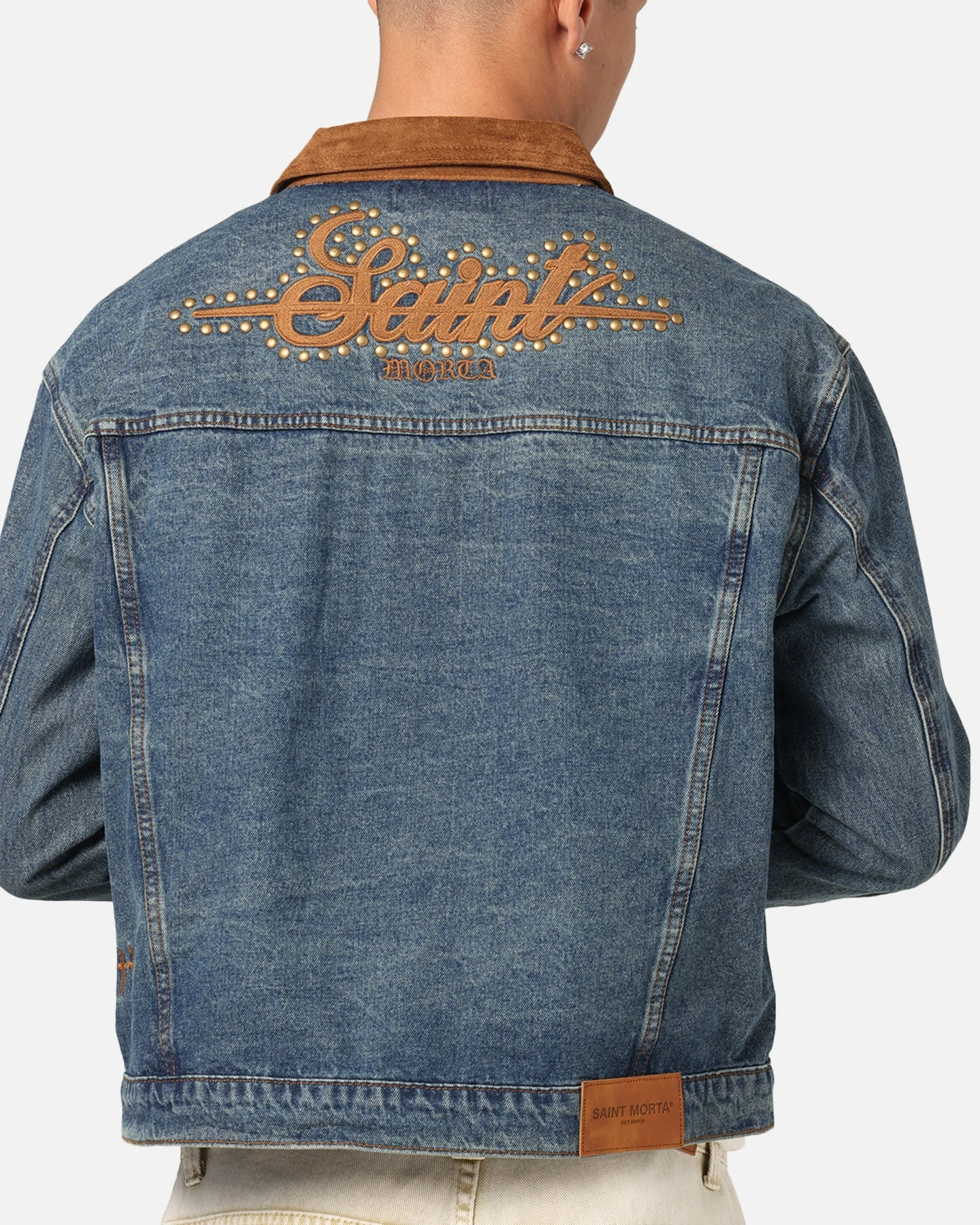 Saint Morta Rodeo Drive Denim Jacket Dirty Blue 9 Saint Morta Rodeo Drive Denim Jacket Dirty Blue - Image 7