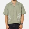 Carre Hand Picked Button Up Shirt Green