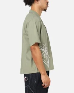 Carre Hand Picked Button Up Shirt Green -Culture Kings Shop 02054134 YG600 mens 0040