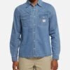 X-Large Denim Western Long Sleeve Shirt Mid Blue -Culture Kings Shop 02054153 YB673 mens 0010