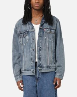 Levi Strauss And Co Denim Trucker Jacket Sky