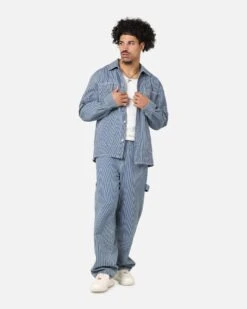 XXIII Striped Work Jacket Navy Stripe -Culture Kings Shop 02054622 YN380 mens 0020