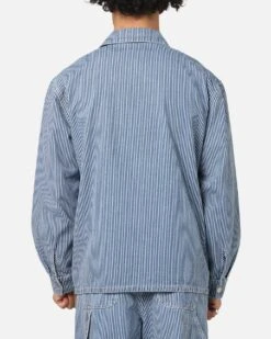 XXIII Striped Work Jacket Navy Stripe -Culture Kings Shop 02054622 YN380 mens 0030