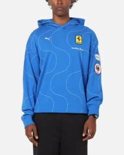 Puma X Scuderia Ferrari Monza Hoodie Steer Blue