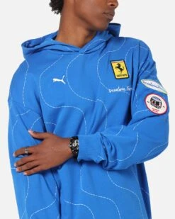 Puma X Scuderia Ferrari Monza Hoodie Steer Blue -Culture Kings Shop 02055088 YS959 mens 0060
